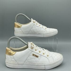 Guess Women’s Loven Lace up Sneakers White Size 7M